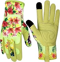 Vista 8 de Guantes de Jardinería de Cuero MERTURN para Mujeres, Guantes de Jardín a Prueba de Espinas, Guantes de Trabajo Compatibles con Pantalla Táctil