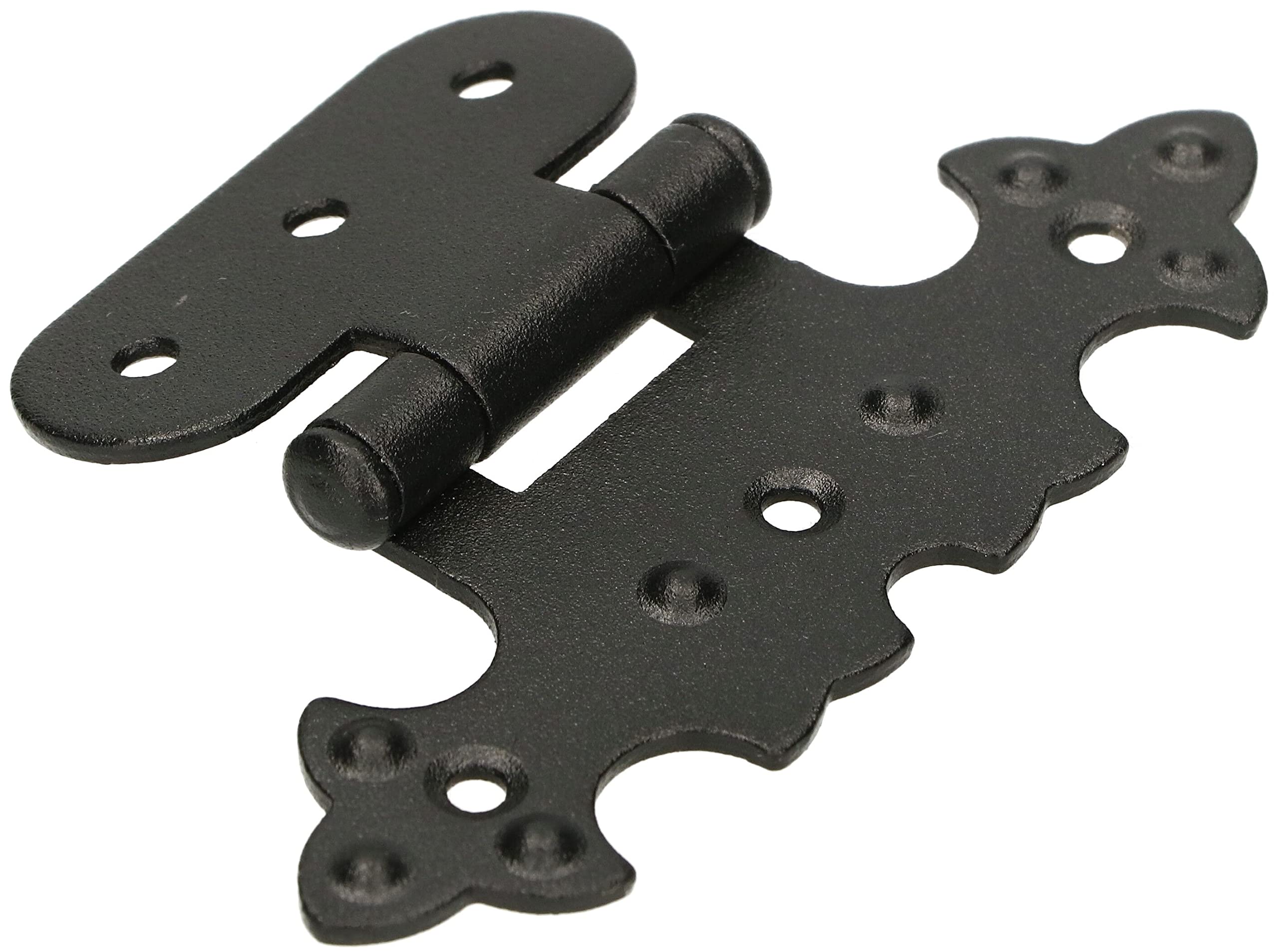KOTARBAU® Decorative Hinge for Cabinet Asymmetric Retro Hinge Antique Black