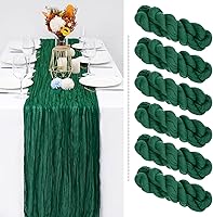 Vista 377 de Showgeous 10 Pack Baby Pink Cheesecloth Table Runner 10FT Long Semi-Sheer Gauze Table Runner Boho or Rustic Wedding Decor for Wedding Decor Arch