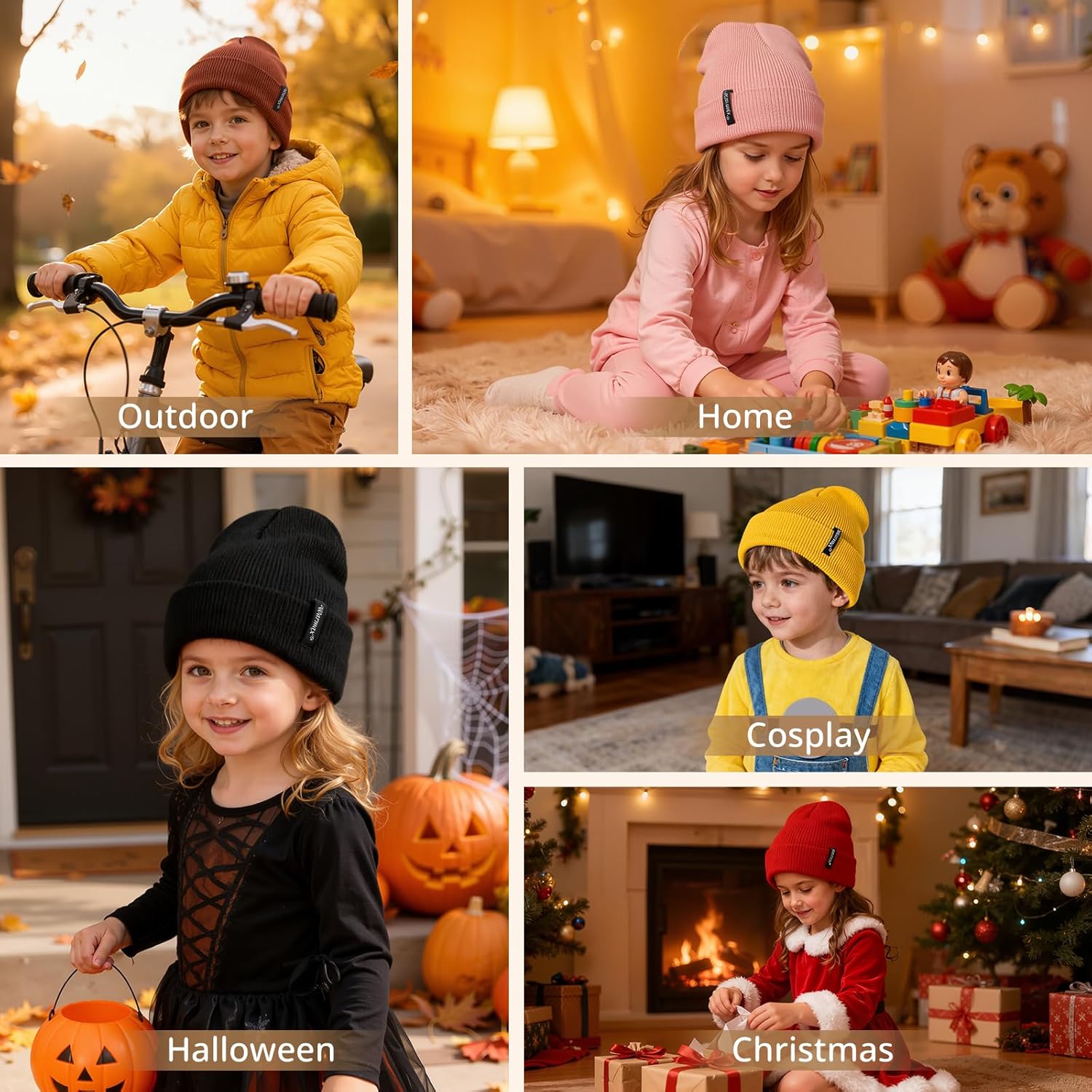 American Trends Baby Beanie Hat for Toddler Kids Beanies Infant Baby Boys Girls Knit Winter Hats - Image 7