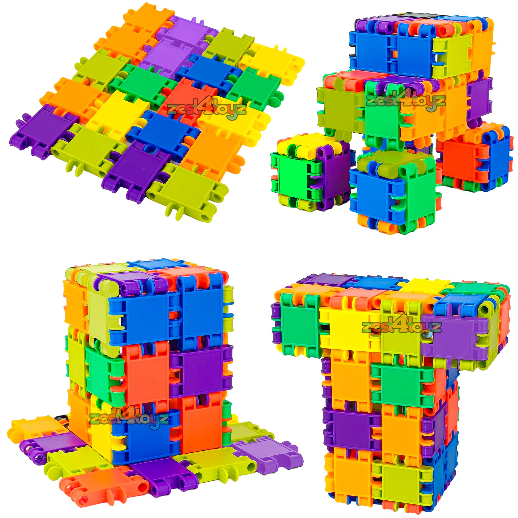 zest 4 toyz Building Blocks 44 Pieces Assembly Stem House Brick Blocks Early Learning Educational Toy Set Brain Puzzle Games for Kids (Multi Color) (B0B2LH1FJJ) Amazon Price History, Amazon Price Tracker