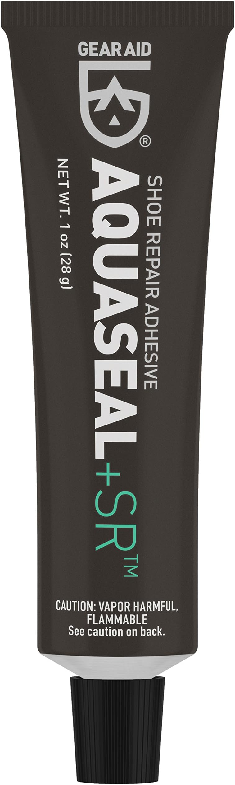 GEAR AID Aquaseal SR Shoe Repair Adhesive for Fixing Holes in Hiking, Work, Boots, Rainboots, Shoes, Soles and Rebuild Heels, Clear, 1 oz, 1 Pack