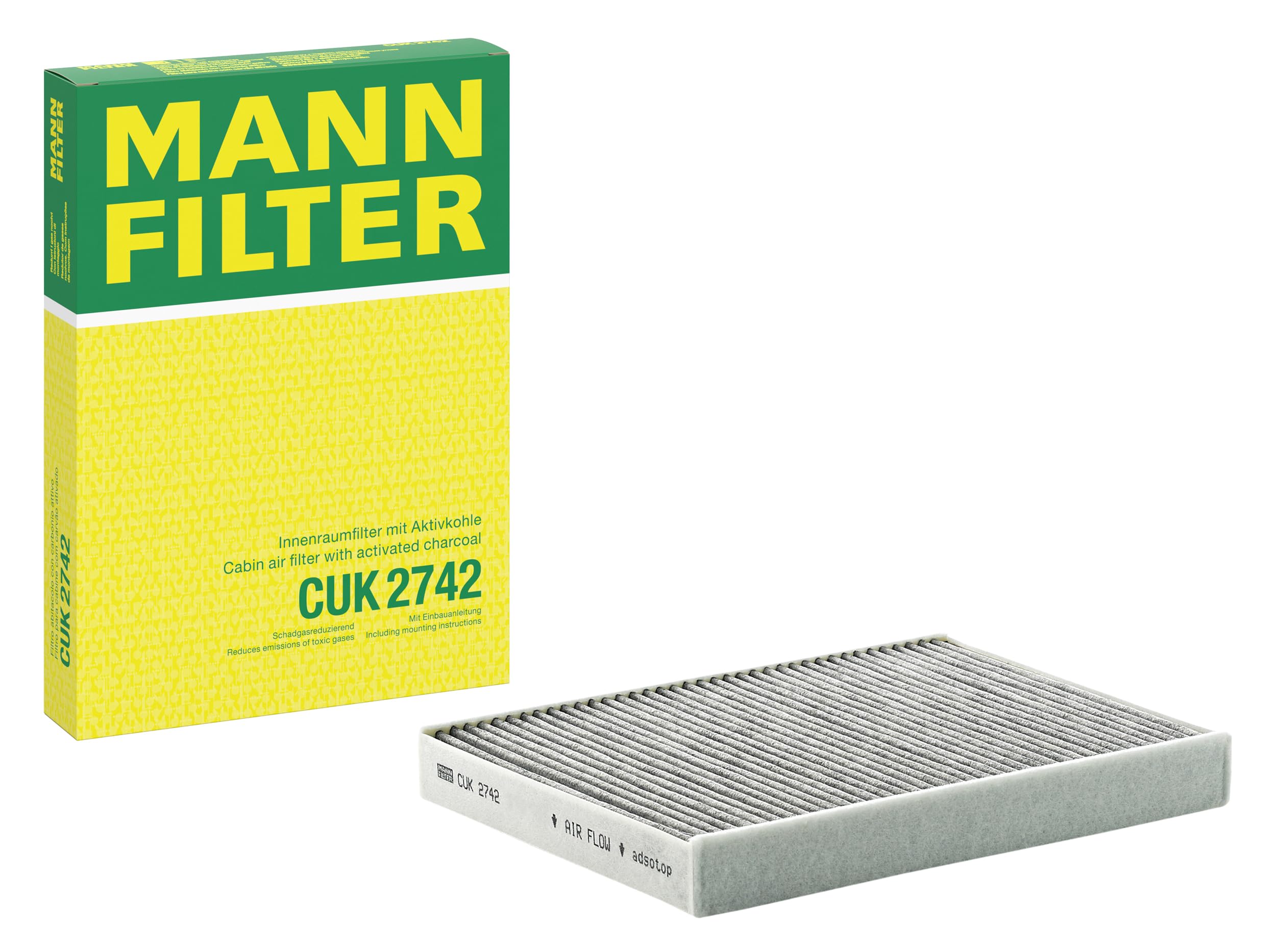 Original MANN-FILTER Cabin Air Filter CUK 2742 For Citroën Peugeot