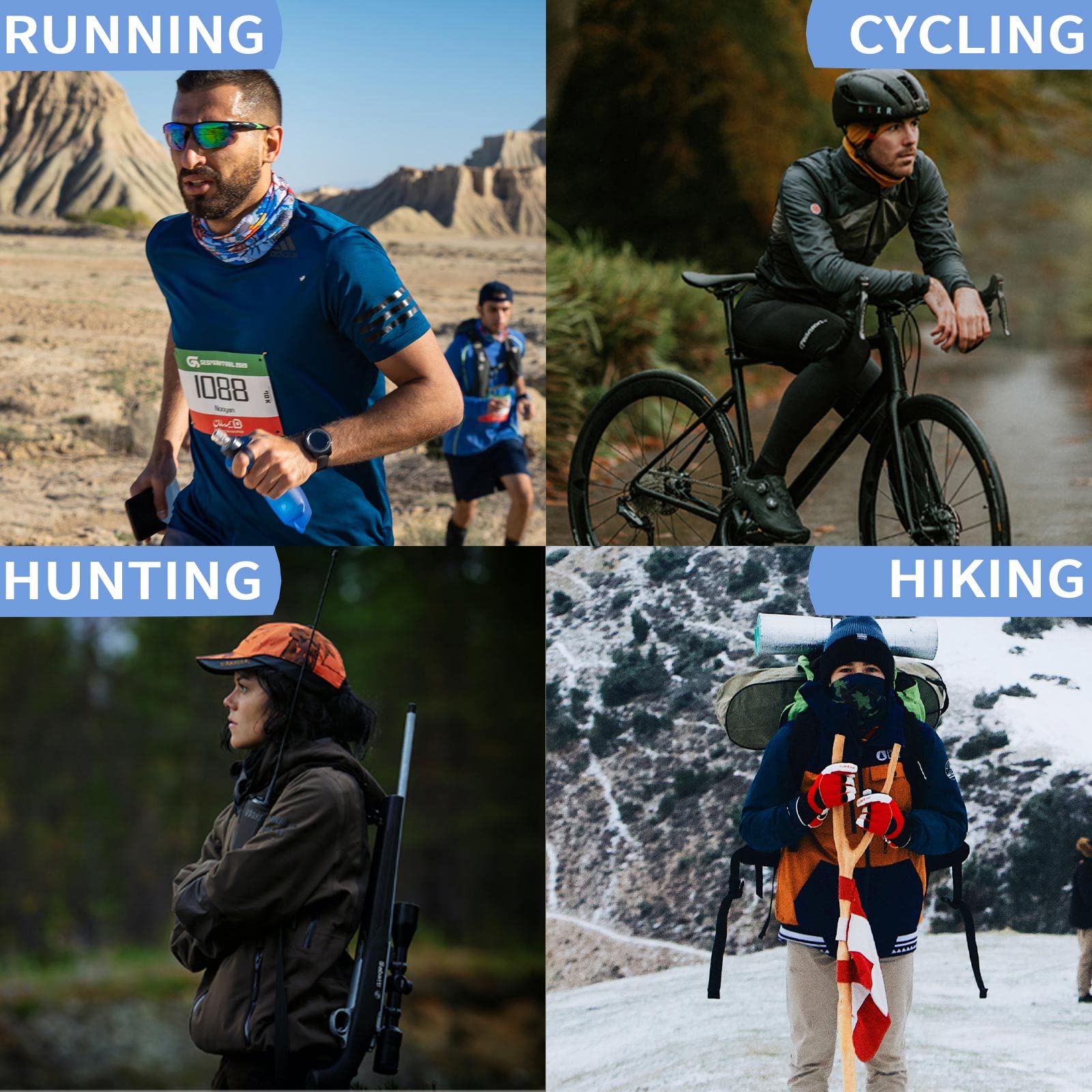 Merino Protect 100% Wełna Merino Męska Damska Ciepła Oddychająca Szalik Lekka Opaska Na Głowę Odpowiednia Do Motocykli Trekkingu Polowania