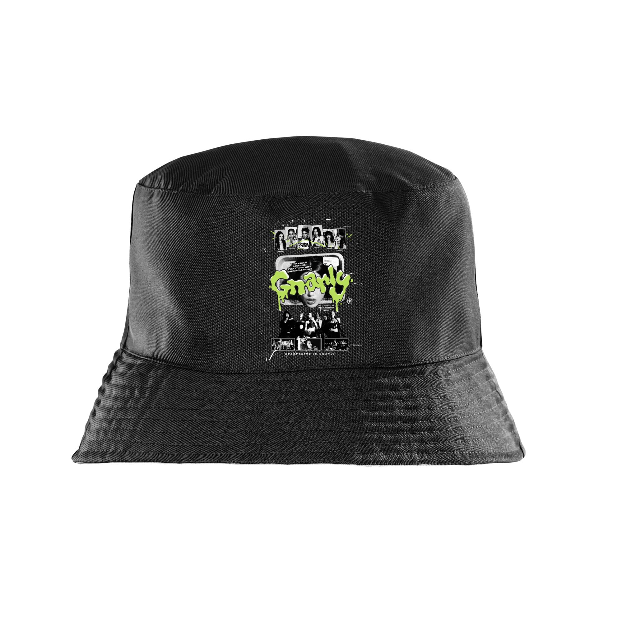 Taylor Brown Gnarly, pop katseye Bucket Hat Adults, Funny Fun Novelty Meme hat Hats Humerous Silly Trendy Joke Pun Weird Trendy Black