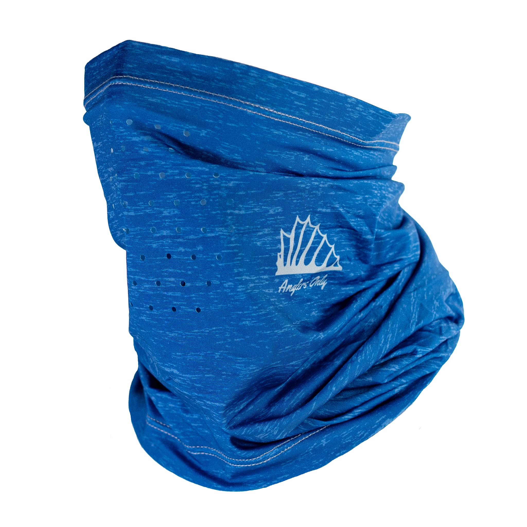 Anglers Only Fin Up UPF50+ Cooling Neck Gaiter - Multifunctional Bandana Scarf with Sun Protection for Fishing (Oceanic Blue)