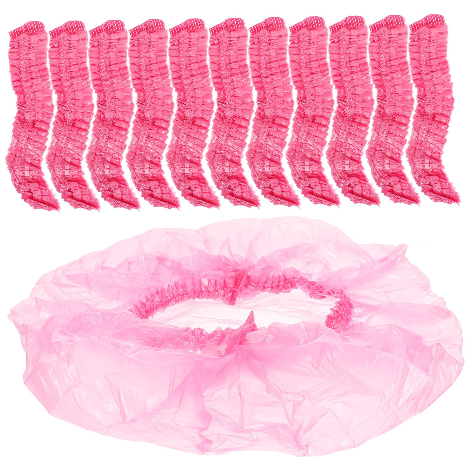 500piezas Gorros De Ducha Para Mujer Extragrandes Elásticos Desechables Cabello Baño