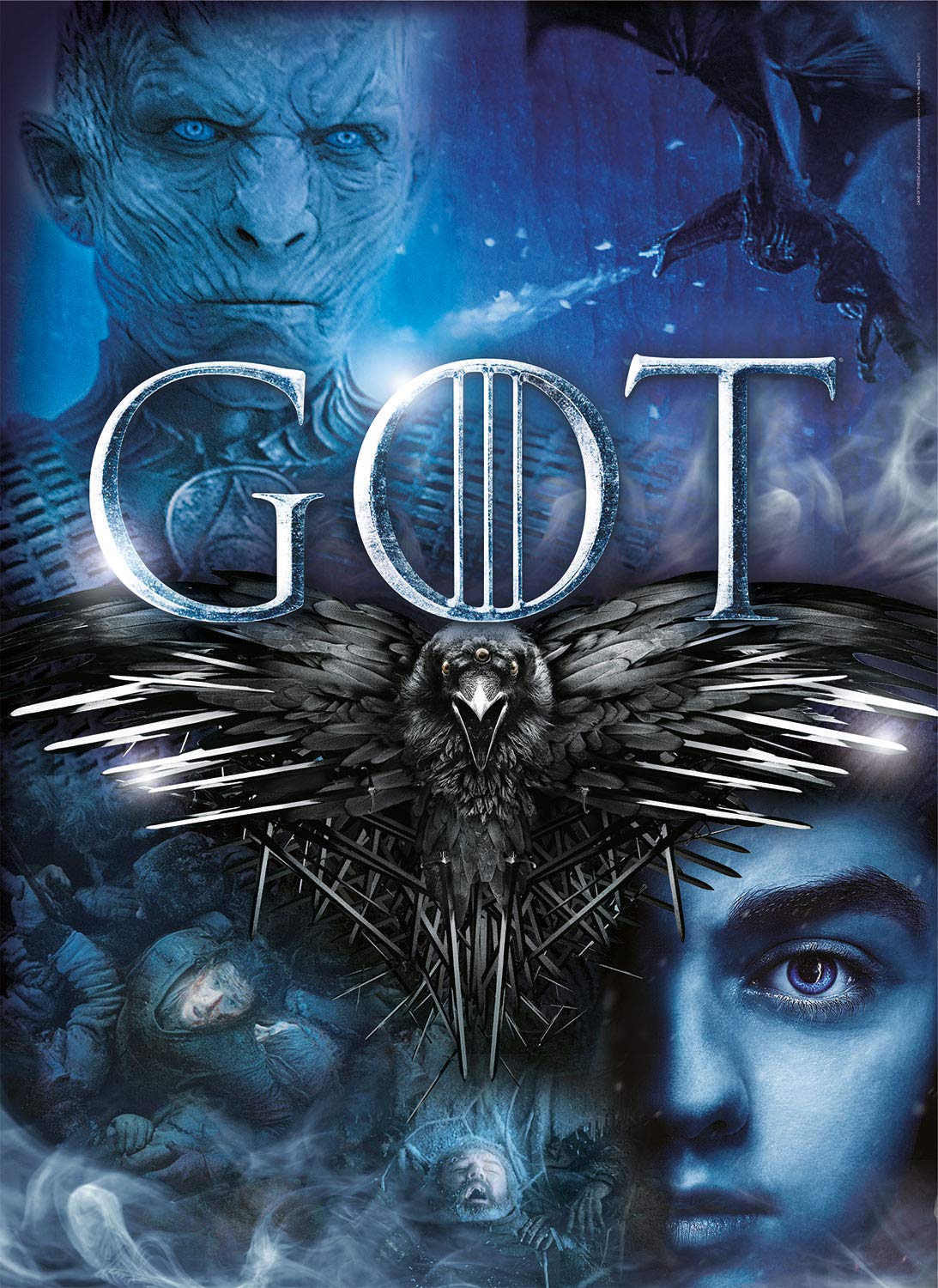 Clementoni - 39589 - Puzzle Game of Thrones - puzzle adulti 1000 pezzi, Made in Italy