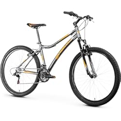 Mtb Con Ruedas De Carretera Anakon Bicicleta montaña SHIMANO PREMIUM 27.5",  Aluminio, 21v., Frenos V-Brake, Suspensión Delantera, gris, (varias tallas)