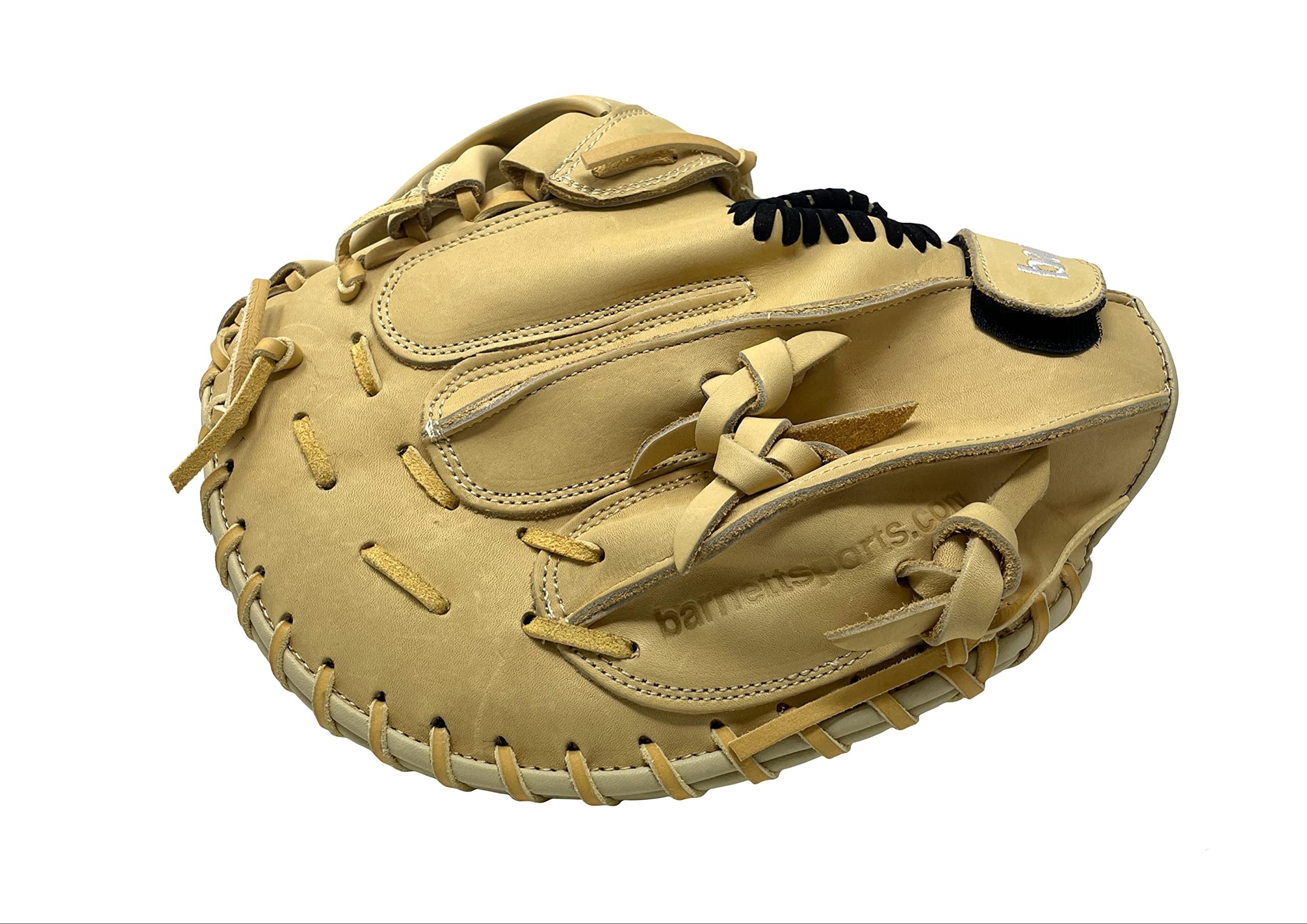 FL-201 Guante de béisbol de cuero Catcher, beige (REG (para diestro El guante se lleva a la izquierda))