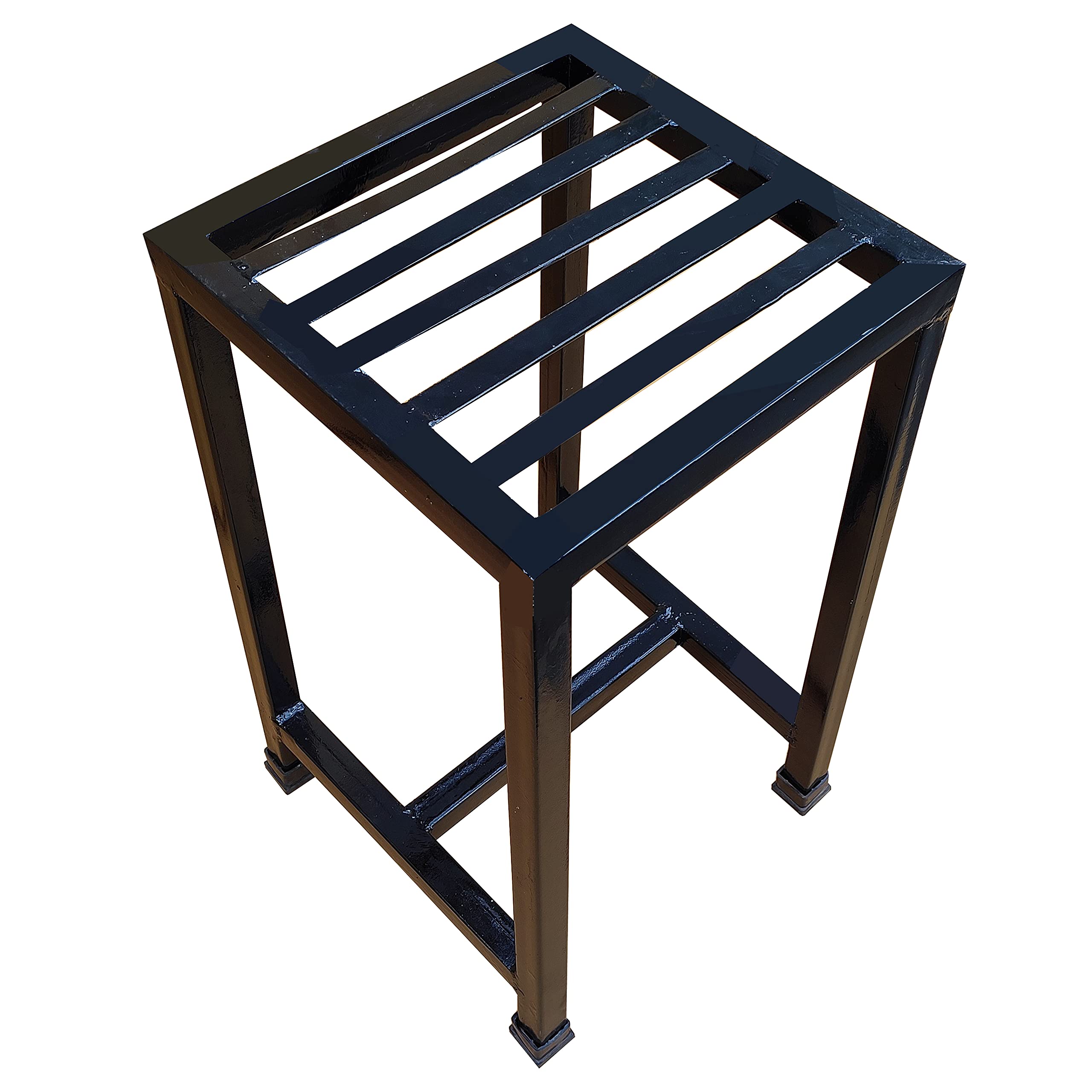AMRON Iron Matka/Planter Pot Stand,Stool, Water Camper Stand for Home Decor, Office, Garden, Balcony Decor, Kitchen - 12"X12"X19" Inch (Black, Pack of 1) (B0995ZM7GX) Amazon Price History, Amazon Price Tracker