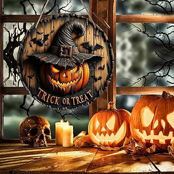 Amazon.co.jp: ハロウィーンのドアの装飾、ハロウィーンの魔女の