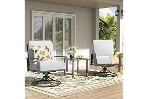 NATURAL EXPRESSIONS Outdoor 3-Piece Swivel Glider Patio Furniture Set
