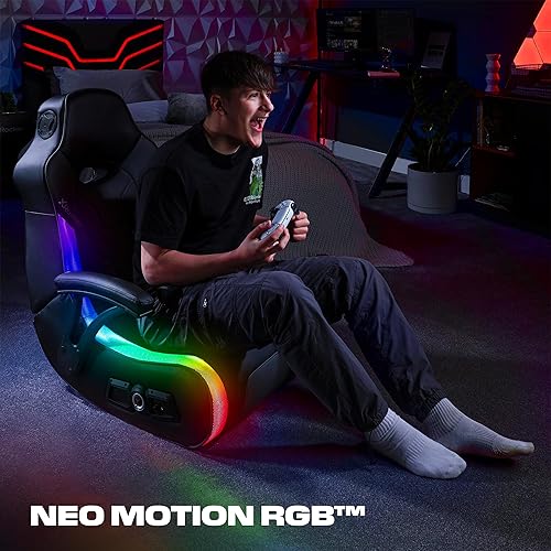 Miniatura 5 de X Rocker Video Gaming Floor Rocker Chair, Built-in Audio, College Dorm Essentials for Guys and Girls, Bedroom, Foldable, Gifts for Gamers