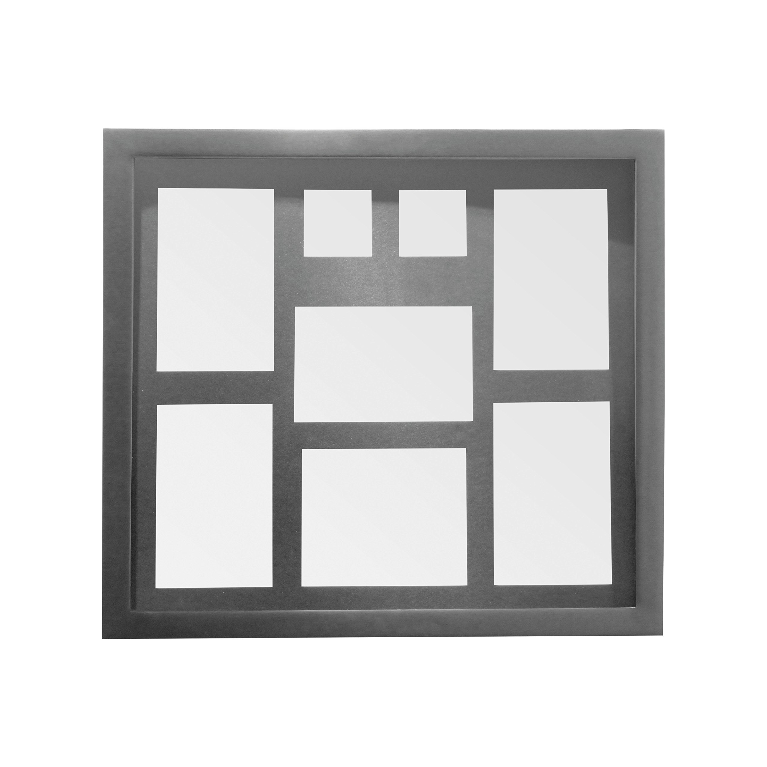 Premier Housewares Multi Photo Frame - Black - Polyresin