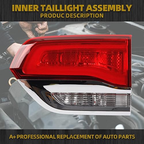 Miniatura 2 de Dasbecan Conjunto de luz trasera interior del lado del pasajero derecho compatible con Jeep Grand Cherokee LaredoLimitedOverlandSummit 2014-2021