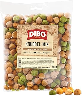 DIBO Mélange de câlins - Sachet de 500 g - Produits de Boulangerie comme Alimentation Saine et Naturelle pour Chiens de Dibo - Nourriture pour Chien - Barf, B.A.R.F - Friandises - Biscuits pour Chien