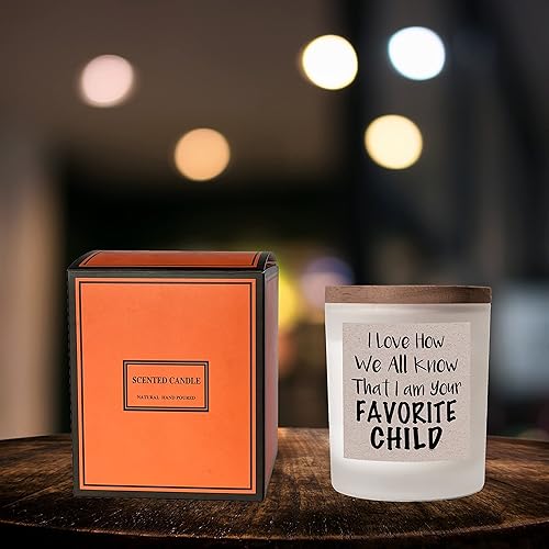 Miniatura 5 de Vela con texto en inglés "I Love How We All Know That I am Your Favorite Children", regalos de cumpleaños para ella, para él, mujeres, mamá,
