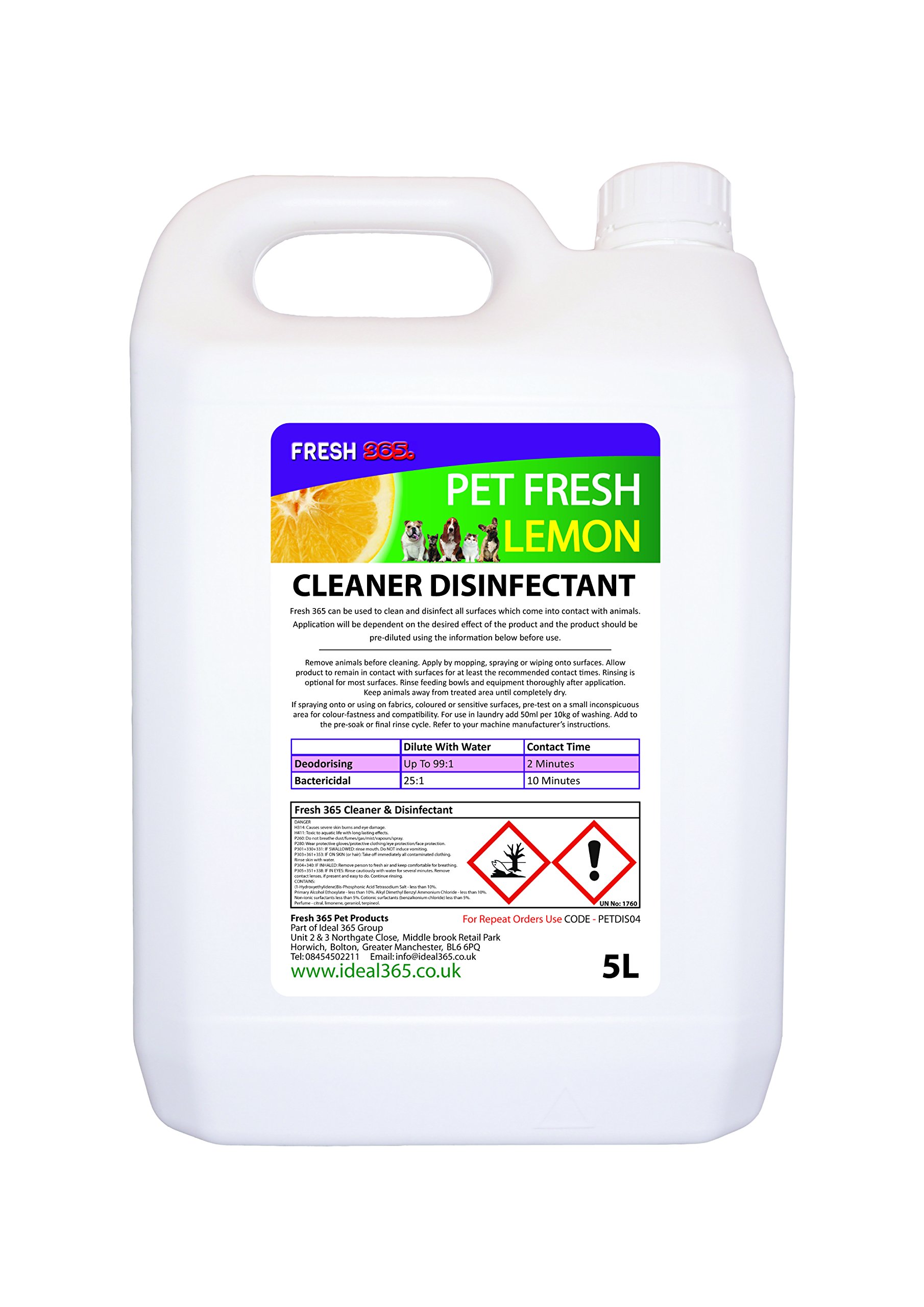 Selden LEMON FRAGRANCE DISINFECTANT & DEODORISER (20 Litres)