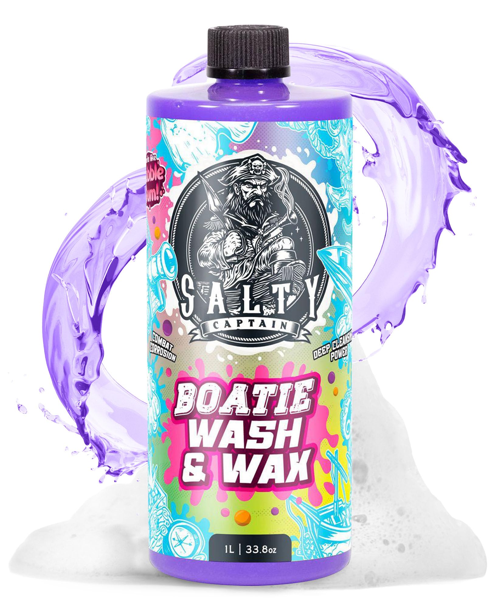 Salty Captain Boatie Wash N Wax - Bubble Gum Scent