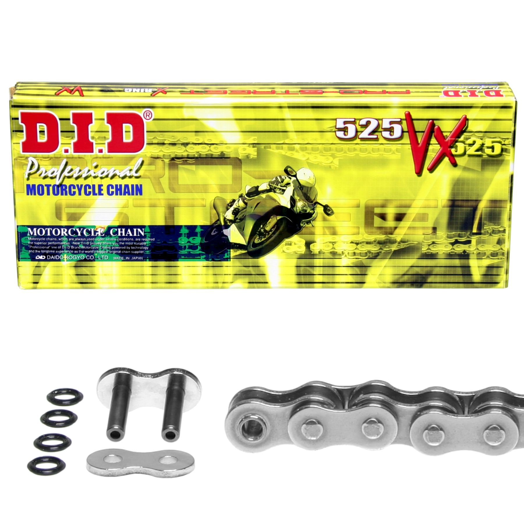 Kettensatz Yamaha TDM 850, 1991-1995, Typ 3VD, 4CM, DID X-Ring (VX) extra verstärkt