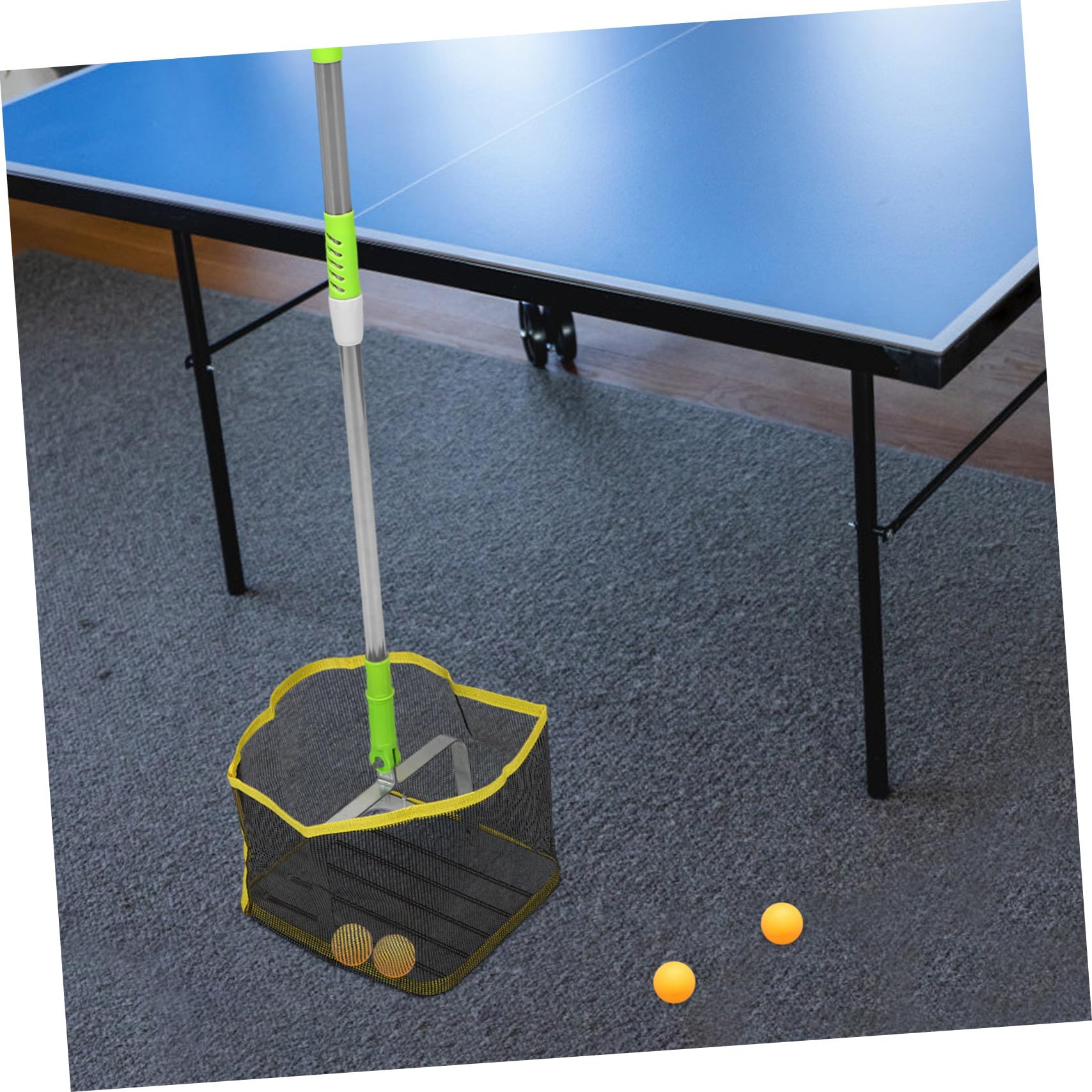 PRETYZOOM Tischtennisballaufheber mit Verstellbarem Griff für Tennisbälle | Edelstahl, Nylon und Eisen, Tragbar und Leicht, 1 Stück für Spielplätze Zufällige Farbe