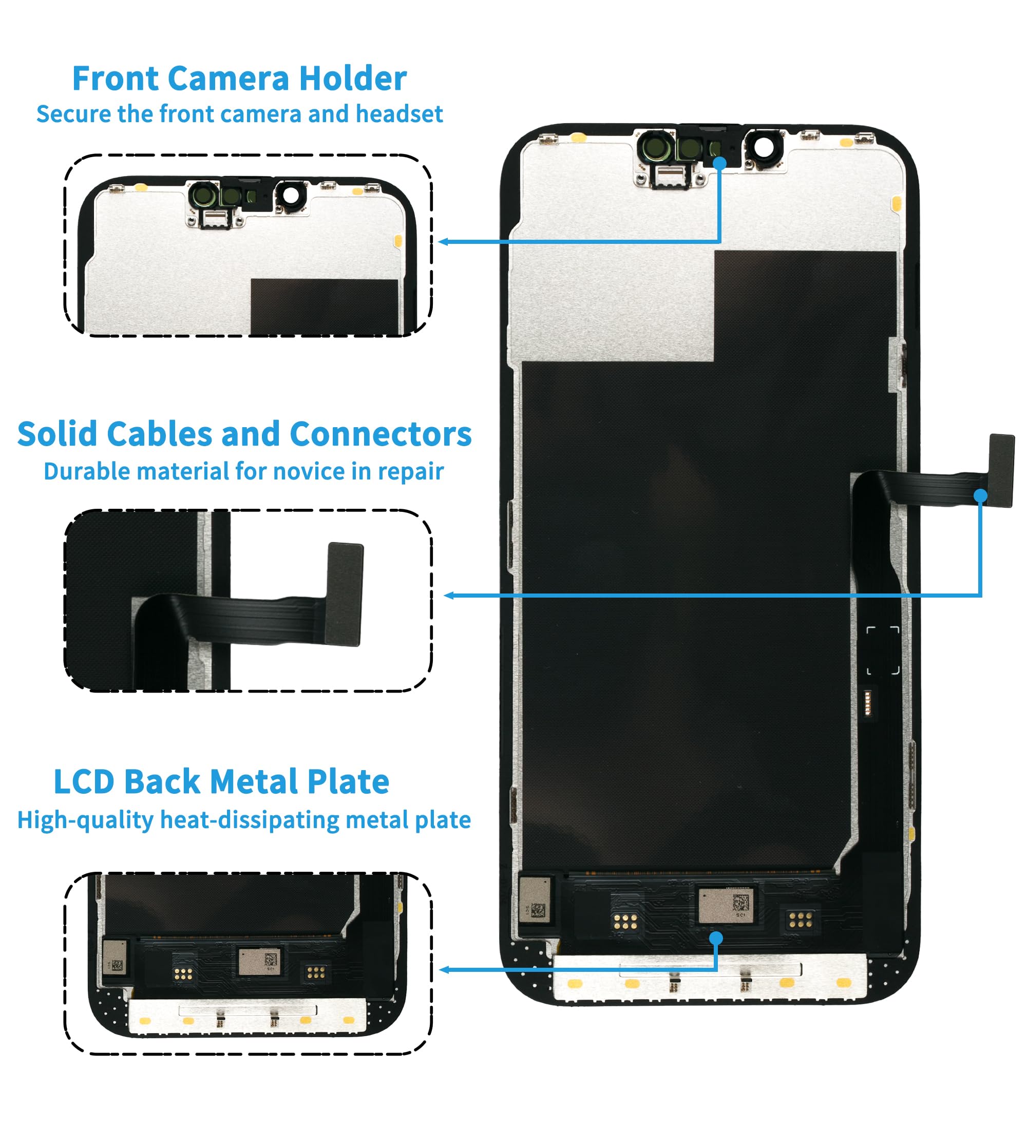 Amazon.com: Ayake for iPhone 13 Pro Max Screen Replacement