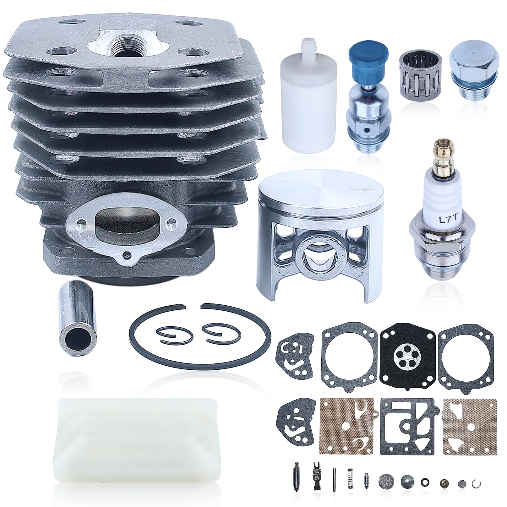 Kit de réparation de carburateur de cylindre 45 mm pour tronçonneuse Husqvarna 254 154 XP 254XP Remplace 503503903