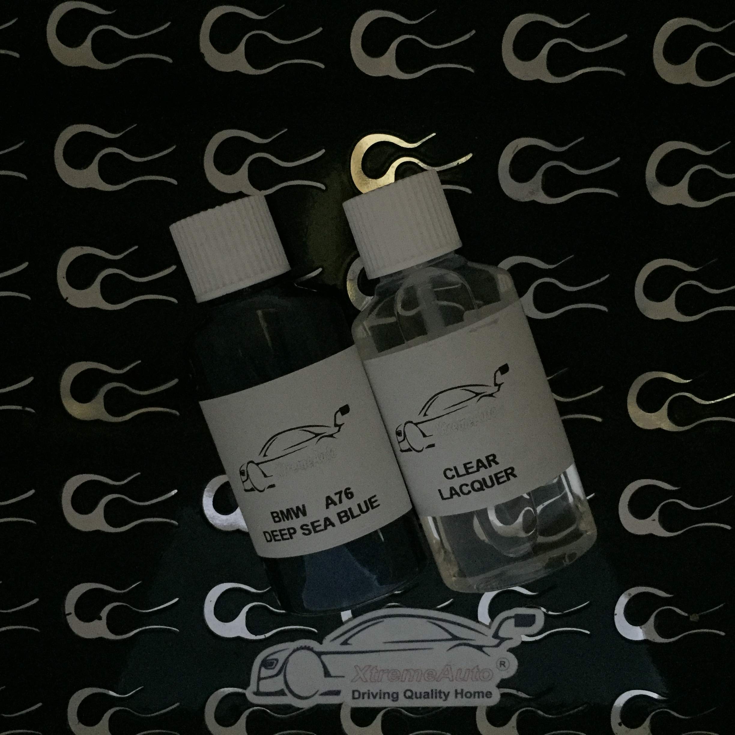 Xtremeauto Touch Up & Lacquer Deep Sea Blue A76 Paint Touch Up Repair Kit 30Ml Scratch Chip Brush (Touch Up & Lacquer)