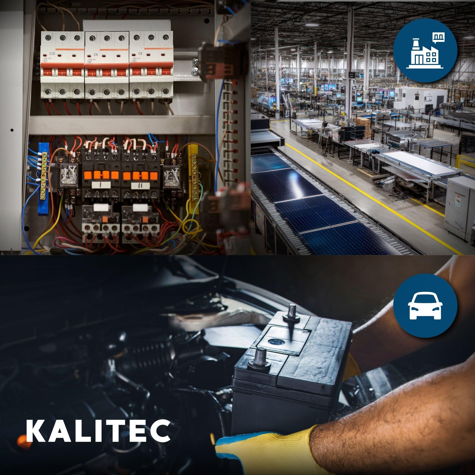 Kalitec 10x Stiftkabelschuh 50mm² Unisoliert - Kupfer Stiftverbinder | Verzinnte Presskabelschuh Set für Batteriekabel, Dorntyp Flach, 45mm Länge, Hohe Leitfähigkeit, Korrosionsschutz