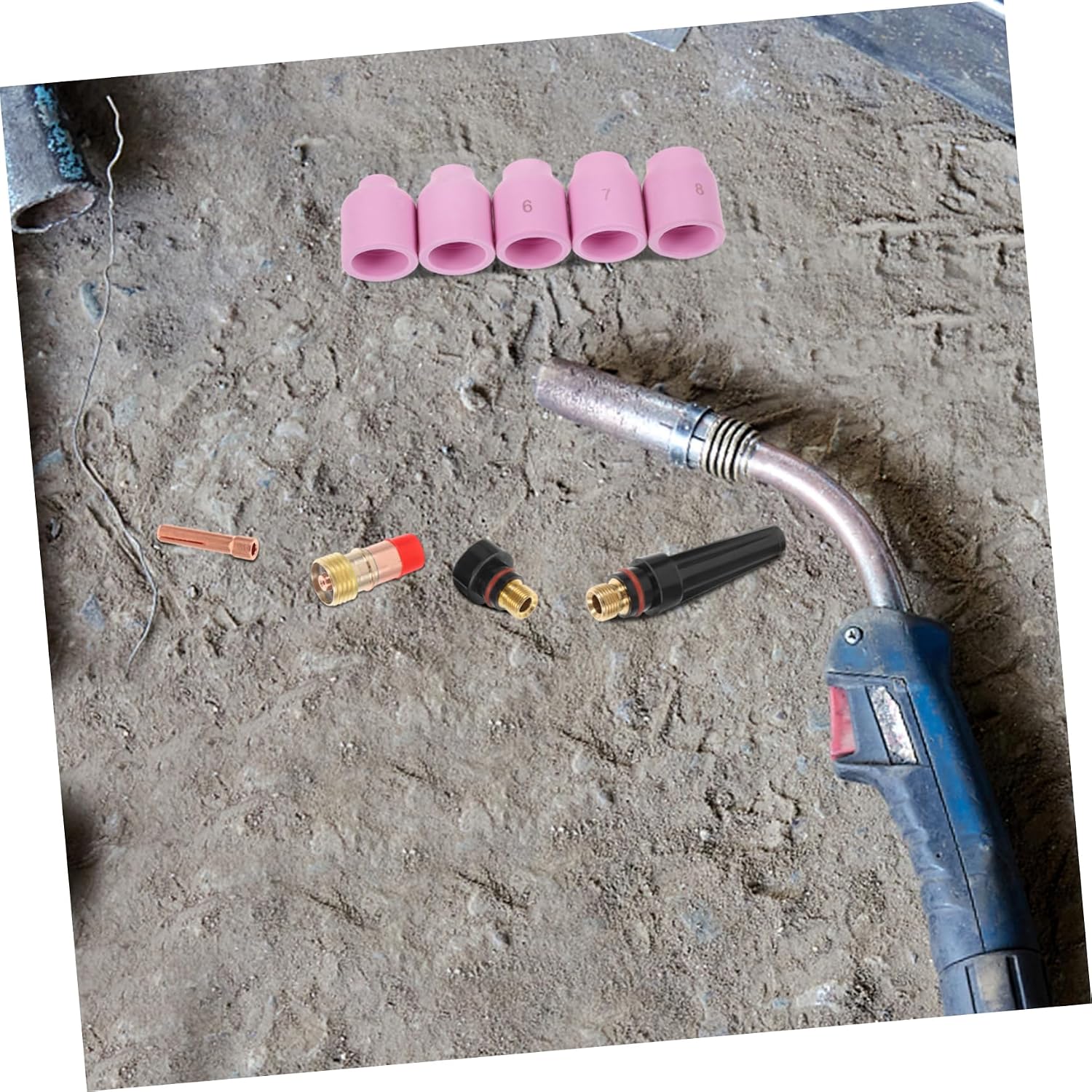 Welding Gun Accessory Kit Nozzle Set Soldering Torch Consumables Gas Soldering Kit Welding Cups Cup for