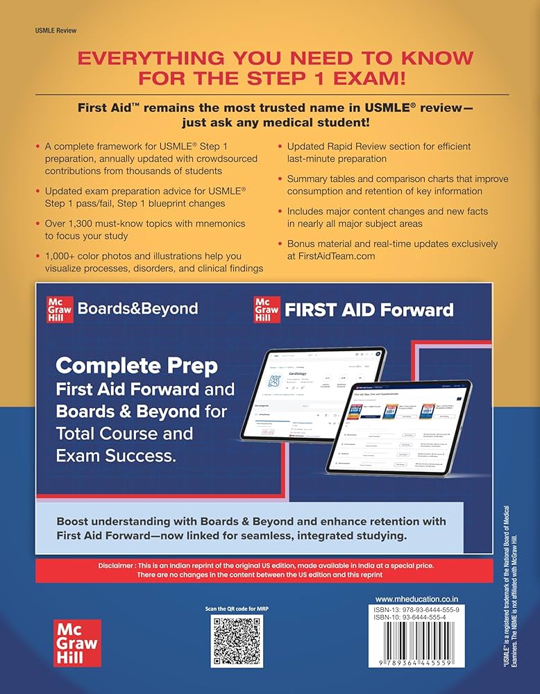 FIRST AID for the USMLE Step 1 2025 裁断済み Download Book First Aid for the USMLE Step 1 2025-2026: All