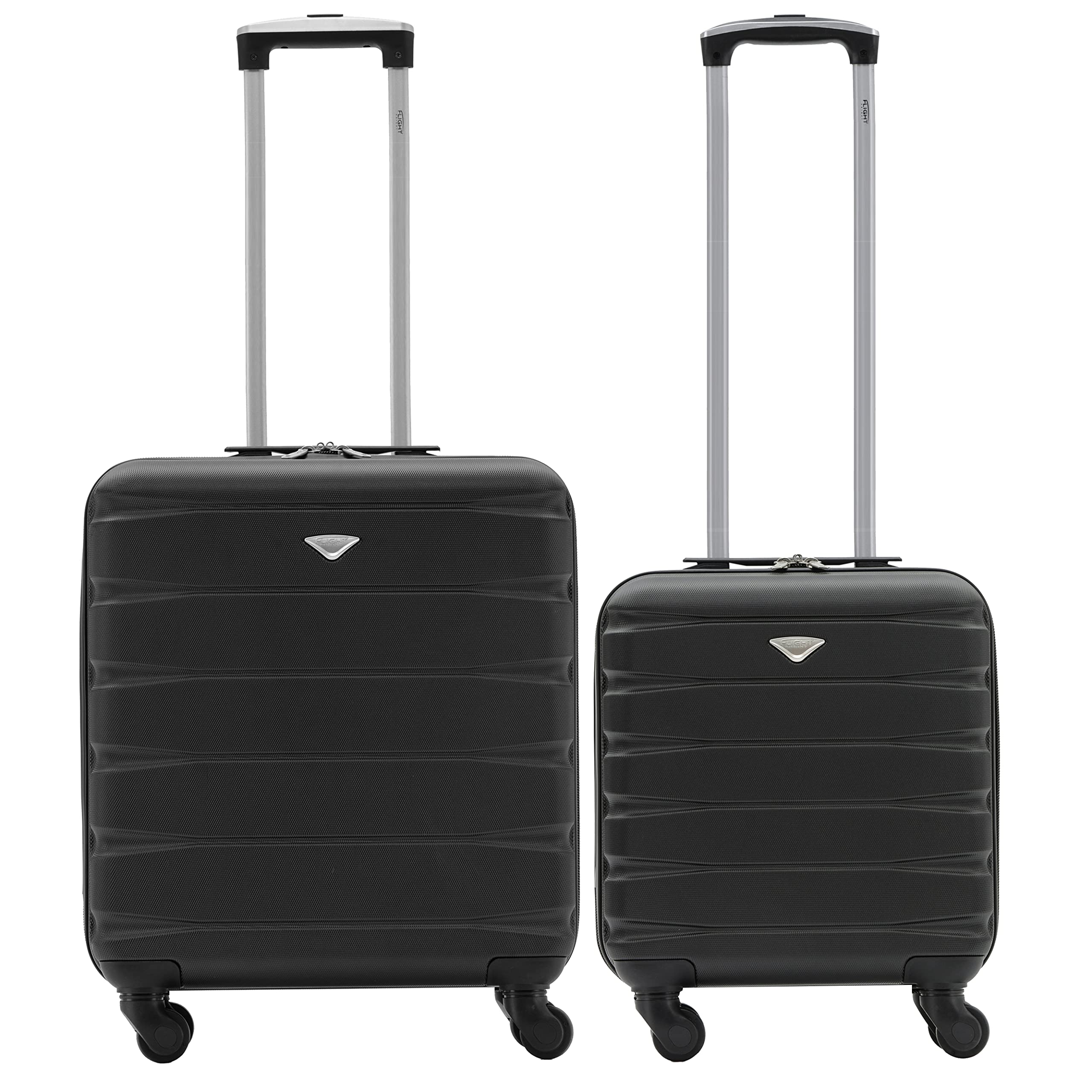 Flight Knight Suitcase Set of 2 Lightweight 4 Wheel ABS Hard Case Cabin Carry On Hand Luggage Approved for Over 100 Airlines Including easyJet, British Airways, Ryanair & Many More 55x35x20cm — view 174