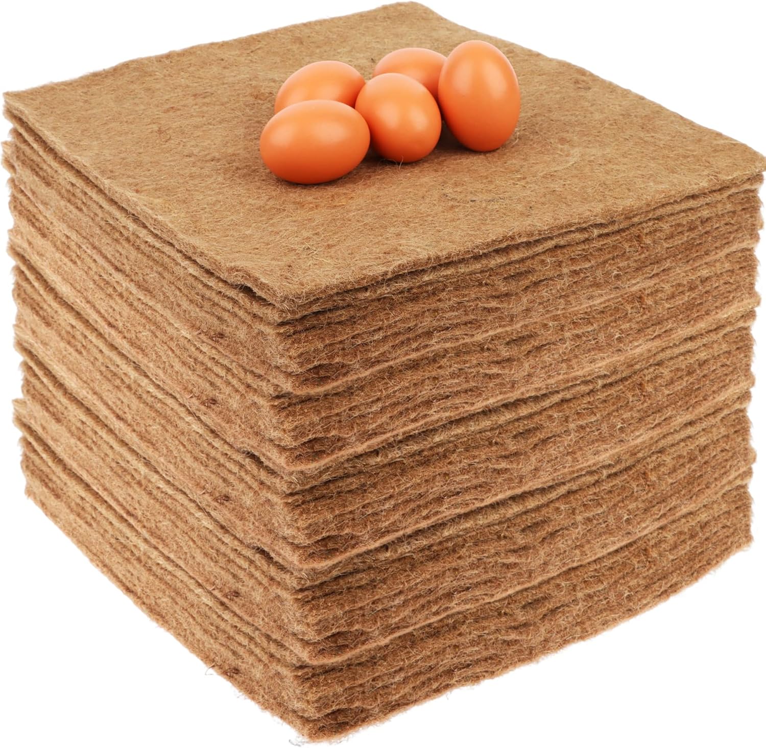 32 Pack Natural Hemp Chicken Nesting Pads Reusable Hens