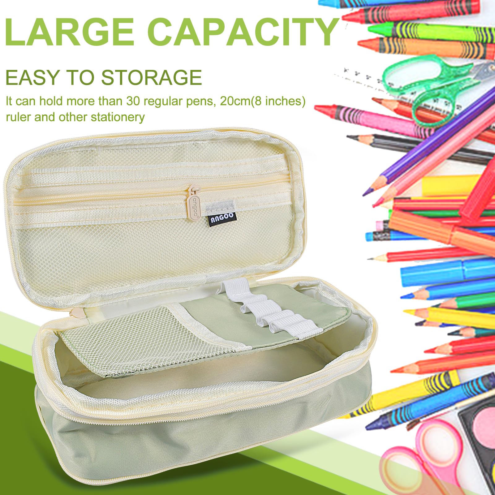 Trousse à Crayons Grande Capacité pour Adolescent Scolaire