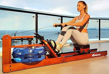 DK-6203 家庭用ローイングマシン（水圧式ローイングマシン） Amazon | ダイコー ローイングマシン ボート漕ぎ 水圧式 木目調