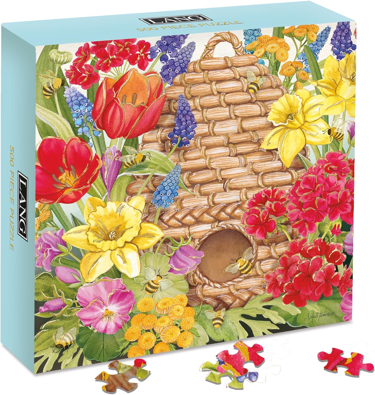 Lang Beehive & Blooms Puzzles - 500 Pc Luxe (5042007)