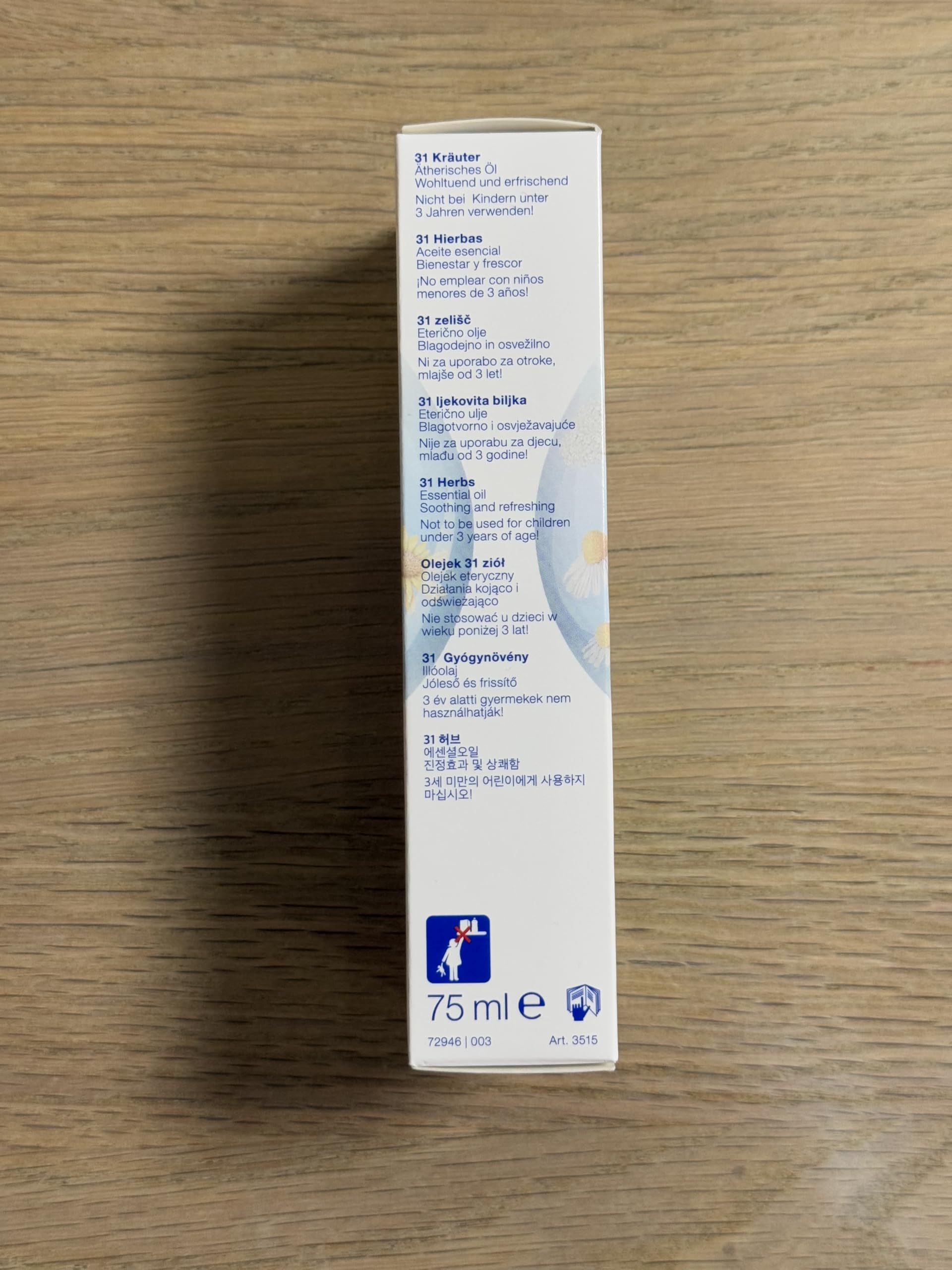 JUST Olio 31, 75 ml – Miscela di 31 Oli Essenziali Naturali per Aromaterapia, Massaggi e Benessere