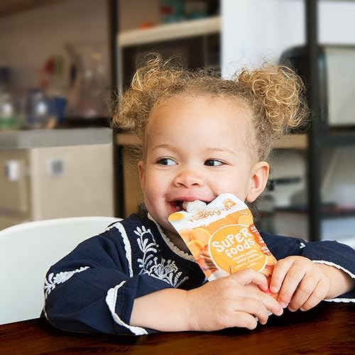 Miniatura 5 de Happy Tot - Superalimentos orgánicos de plátanos melocotones y mangos + súper chia, bolsa de 4.22 onzas (paquete de 16) el embalaje puede variar