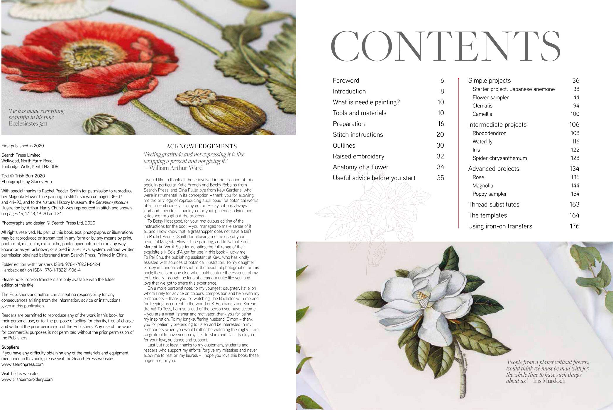 The Kew Book of Embroidered Flowers (Folder edition): 11 Inspiring Projects with Reusable Iron-on Transfers
