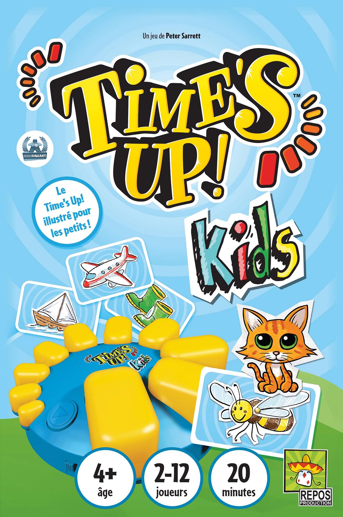 Time's Up! Kids Grand Format - Gioco Da Tavolo Per Bambini Dai 4 Anni, In Francese, 2-12 Giocatori, 20 Min