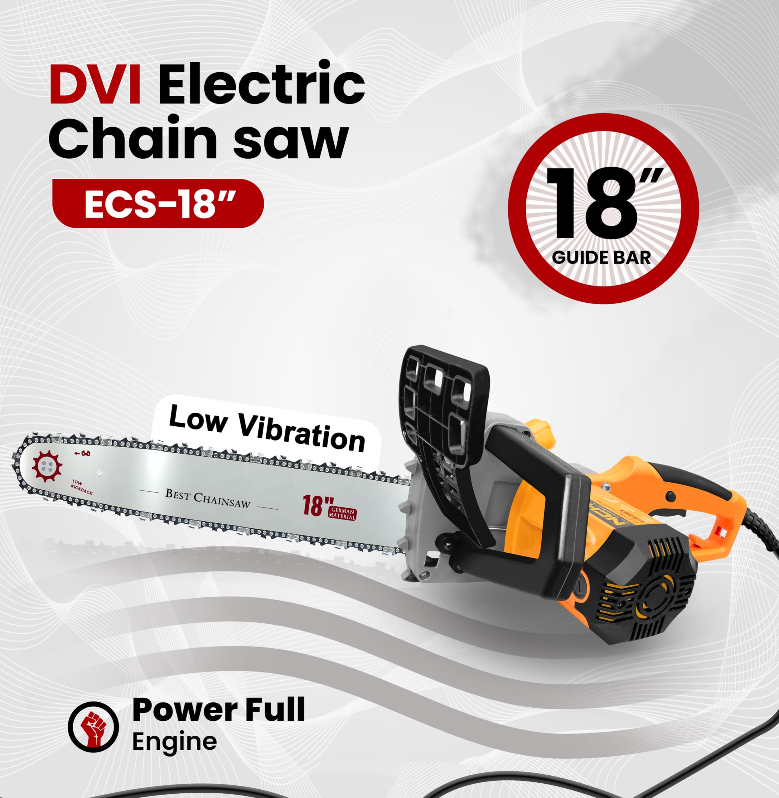 DVI Electric Chainsaw - Powerful & Easy to Use -7 DVI Electric Chainsaw - Powerful & Easy to Use -7