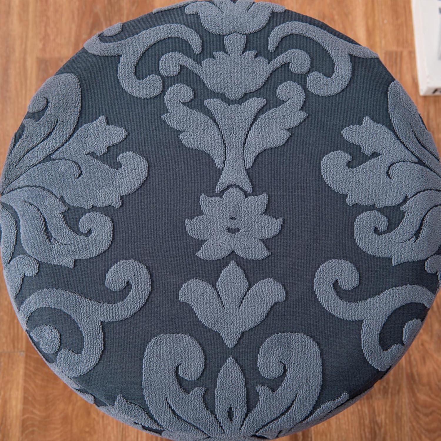 Round Stool Covers Upgraded Bar Stool Seat Covers Elastic Seat Cover Chair Protector Washable Chair Seat Cushion Slipcover Chair,6,6pcs