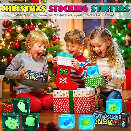 Miniatura 9 de Juguetes sensoriales para la ansiedad con forma de cubo para niños y adultos con autismo, pelotas antiestrés para adultos, juguetes blandos