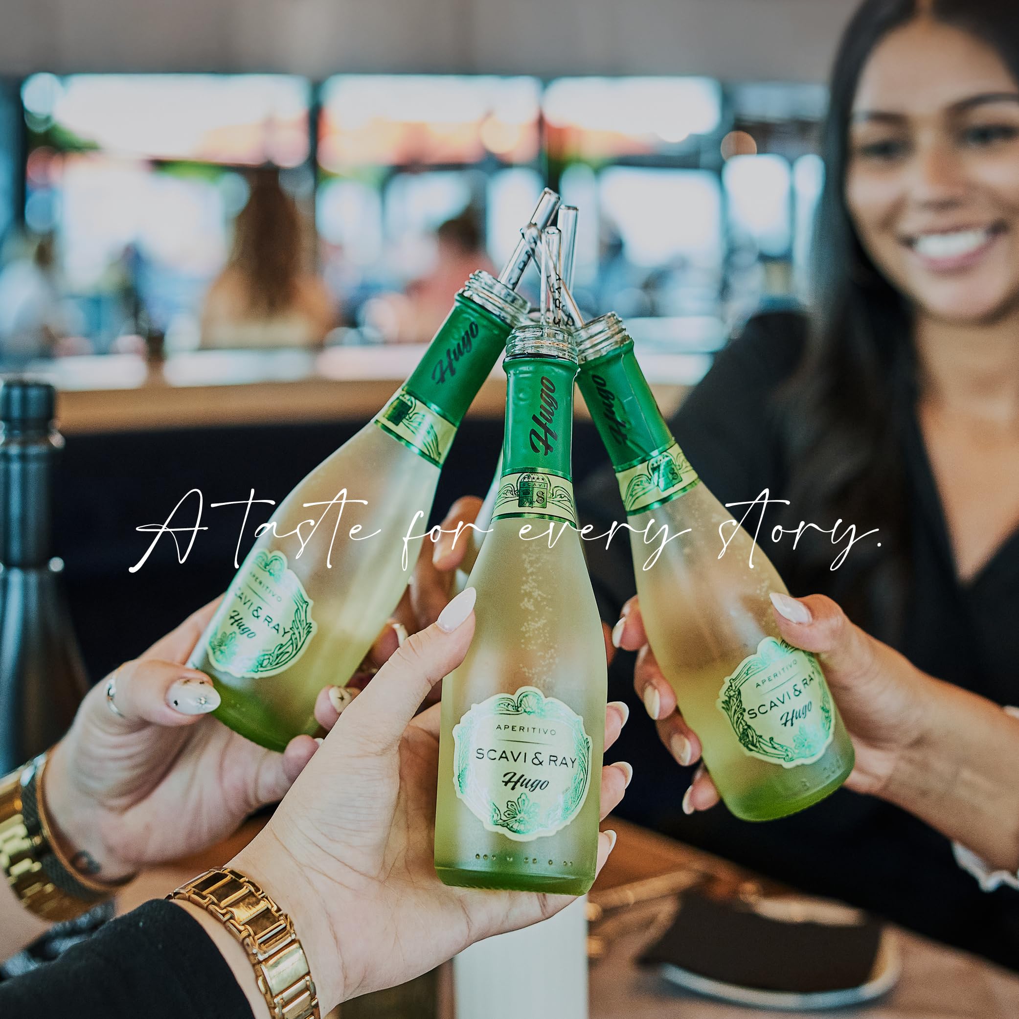 SCAVI & RAY Hugo Aperitivo Piccolo – 24 x 0,2l mediterraner Prosecco Cocktail mit Holunderblüte & Minze, erfrischend süß und spritzig, 5,5% Vol. Alkohol – perfekt für unterwegs & kleine Genussmomente