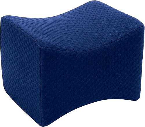 Almohada ortopédica de rodilla para personas que duermen de lado, almohada ergonómica de espuma viscoelástica para el dolor de espalda y la