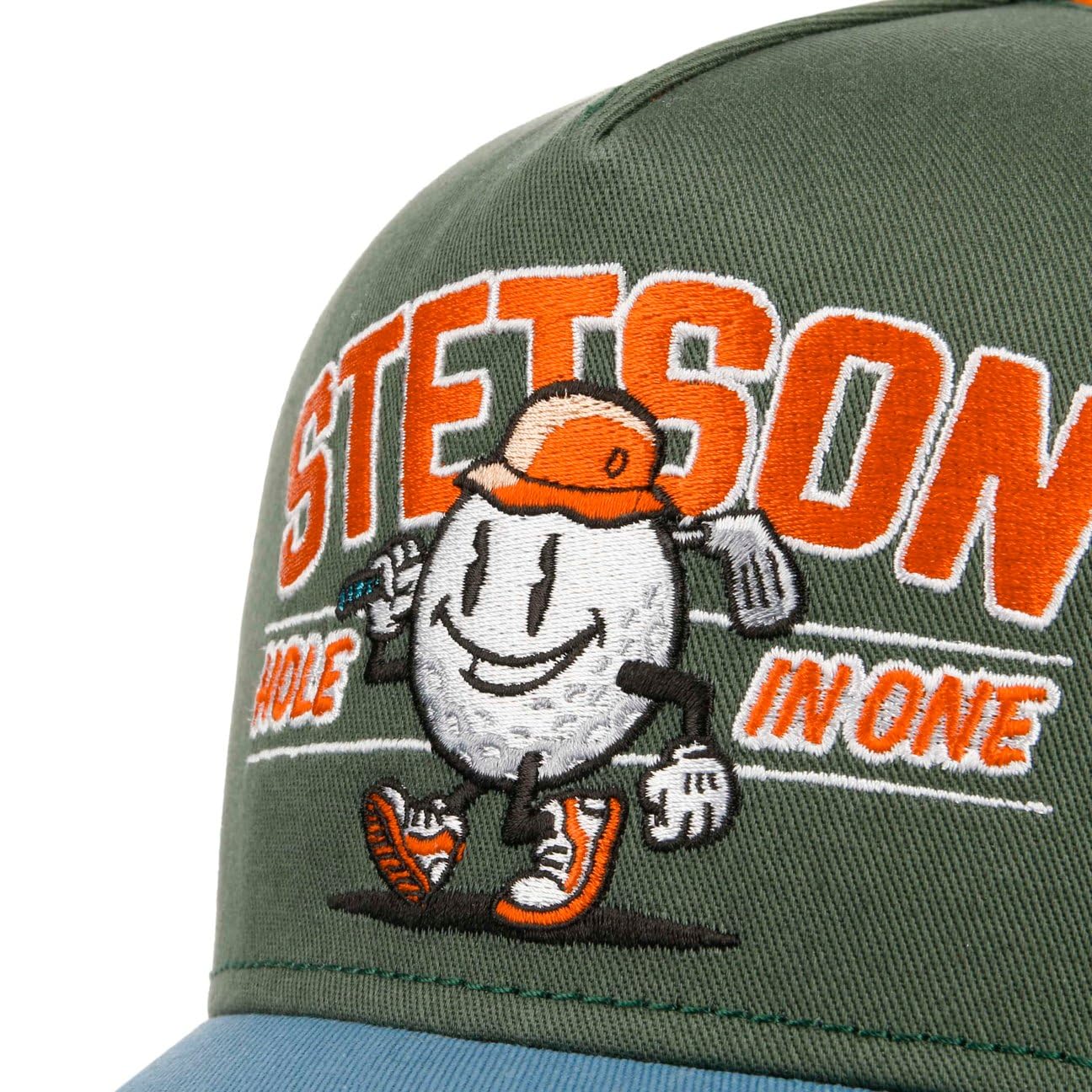 Stetson Hole in One Gorra Trucker de Beisbol Unicolor Malla Snapback Hombre Todo el ano