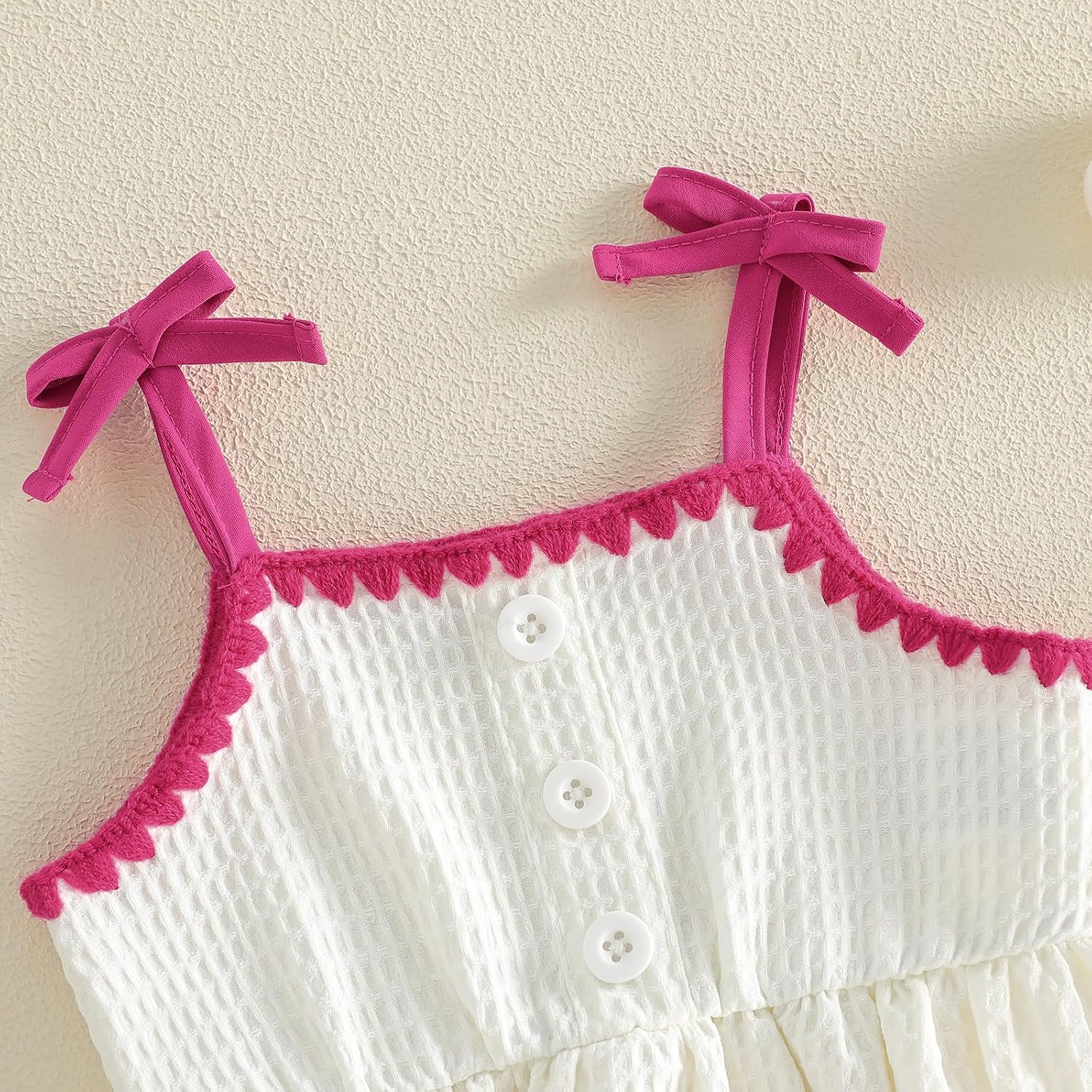 Toddler Baby Girl Summer Clothes Waffle Knit Ruffle Cami Top + Cherry Applique Dress Romper Cute Summer Outfits 2Pcs
