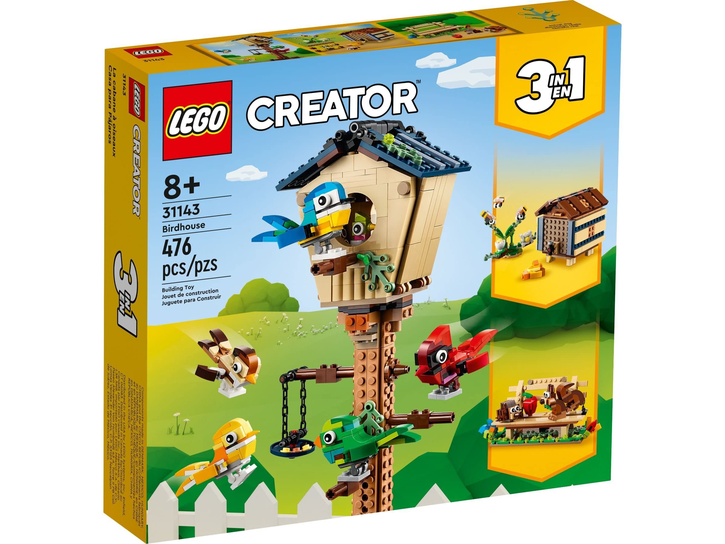Amazon.com: Lego Creator Set of 2: 31143 Bird Feeder & 31133 White