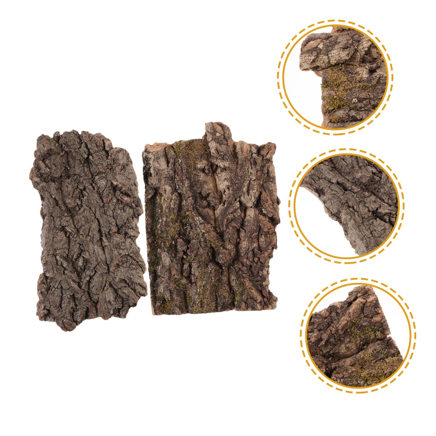 WOONEKY 4piezas De para Reptiles Refugio Natural De para Terrario Decoración De Hábitat De para y Arañas